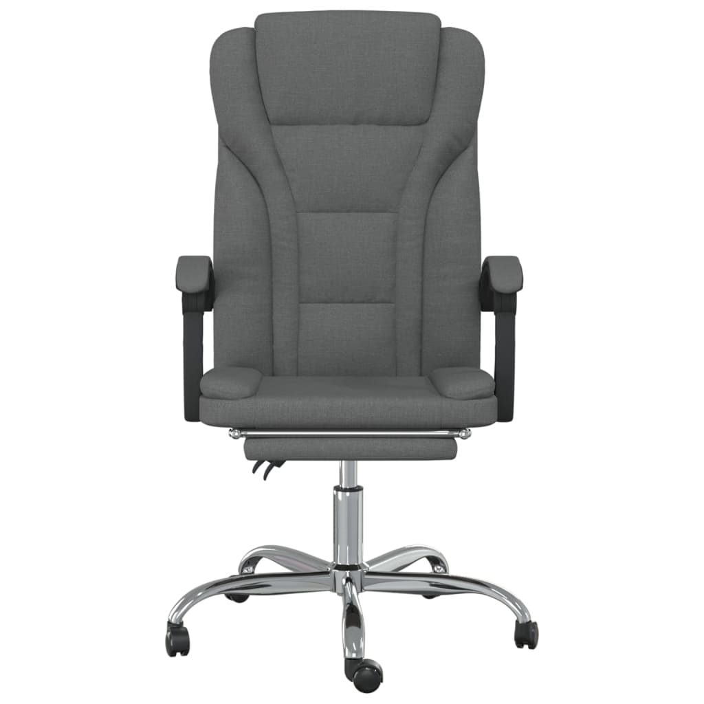 vidaXL Office Chair adjustable fabric taupe