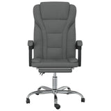 vidaXL Office Chair adjustable fabric taupe