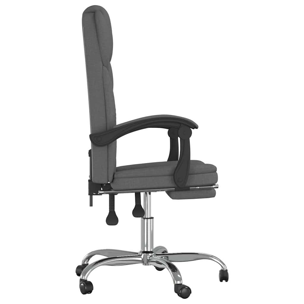 vidaXL Office Chair adjustable fabric taupe
