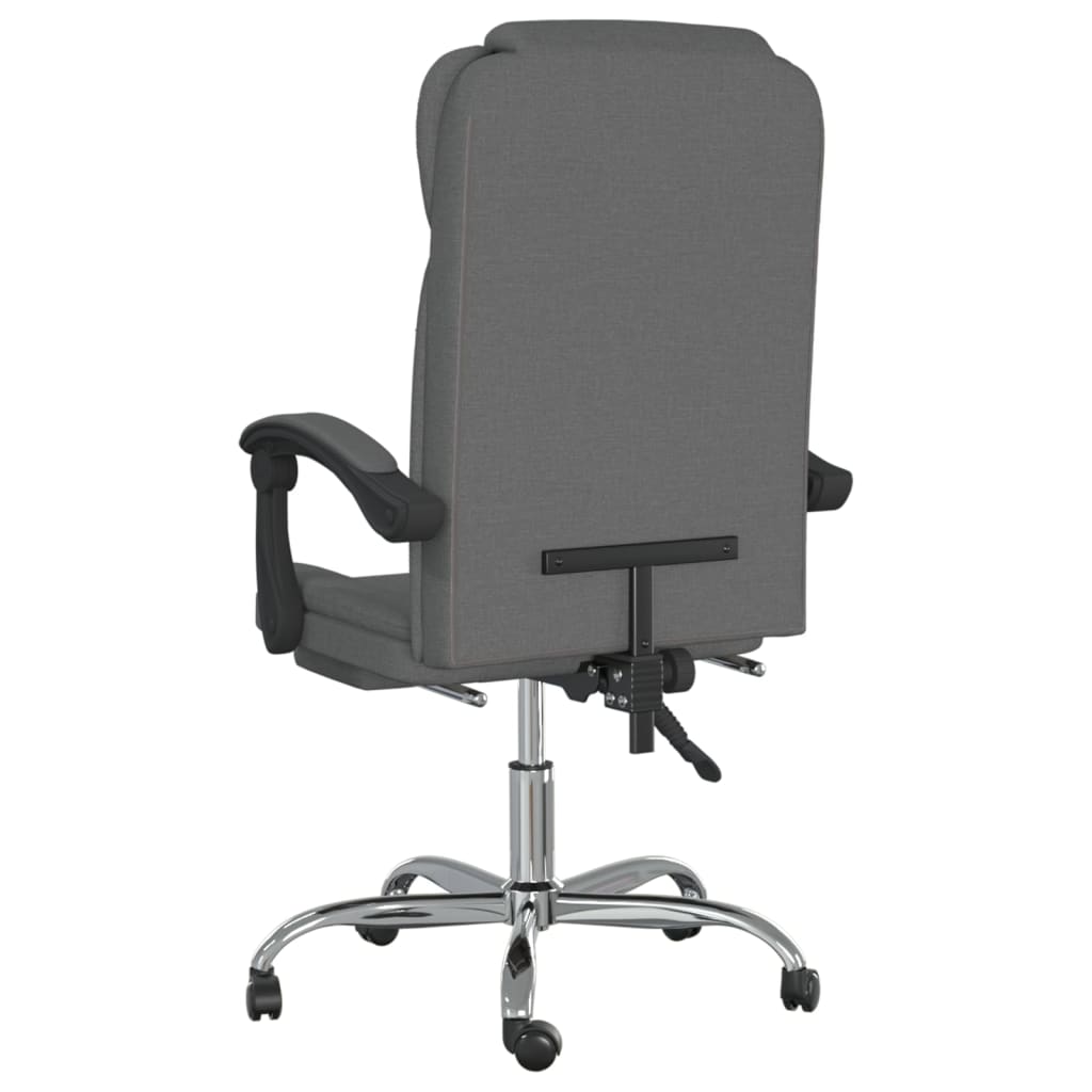 vidaXL Office Chair adjustable fabric taupe