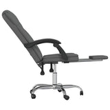 vidaXL Office Chair adjustable fabric taupe
