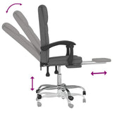 vidaXL Office Chair adjustable fabric taupe
