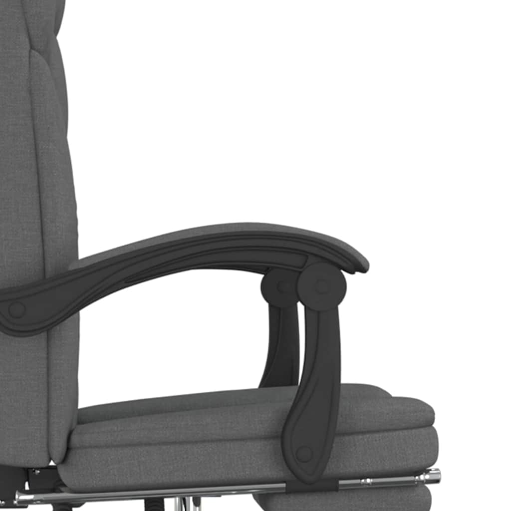 vidaXL Office Chair adjustable fabric taupe