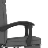 vidaXL Office Chair adjustable fabric taupe