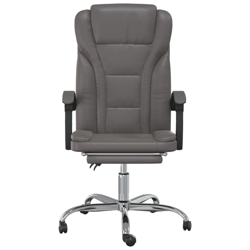 vidaXL Office Chair Adjustable Faux Leather Black