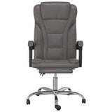 vidaXL Office Chair Adjustable Faux Leather Black