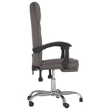 vidaXL Office Chair Adjustable Faux Leather Black