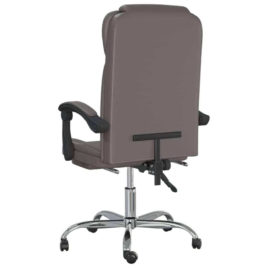 vidaXL Office Chair Adjustable Faux Leather Black