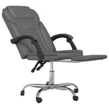 vidaXL Office Chair Adjustable Faux Leather Black