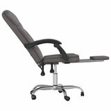 vidaXL Office Chair Adjustable Faux Leather Black