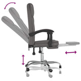 vidaXL Office Chair Adjustable Faux Leather Black