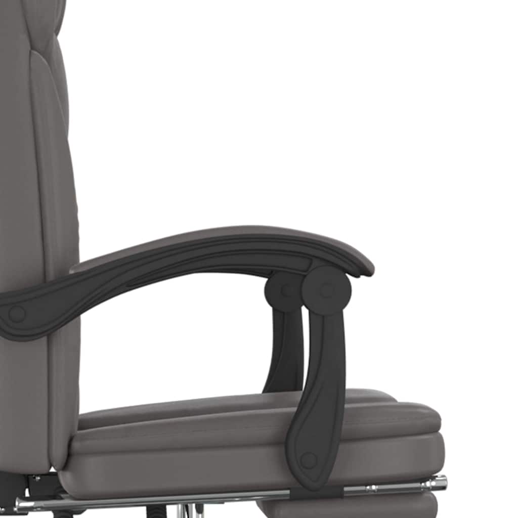 vidaXL Office Chair Adjustable Faux Leather Black