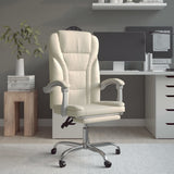 vidaXL Office Chair Adjustable Faux Leather Black
