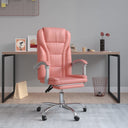 vidaXL Office Chair Adjustable Faux Leather Black
