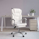 vidaXL Office Chair Adjustable Faux Leather Black