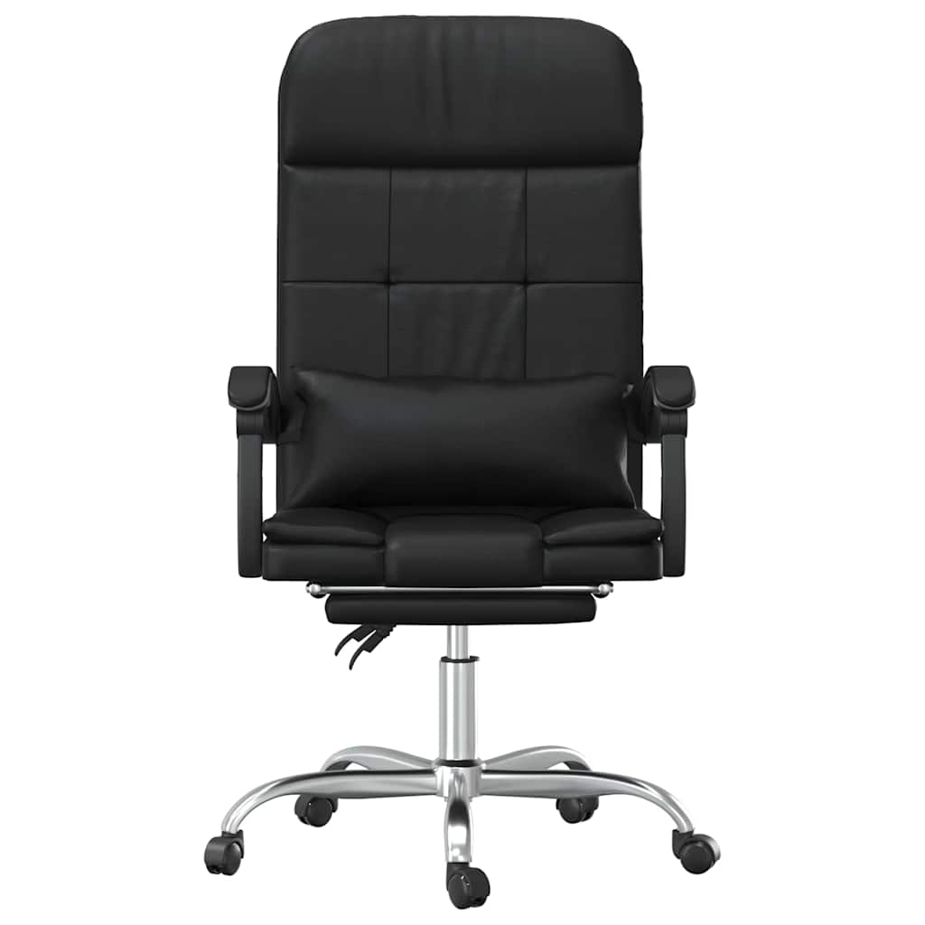 vidaXL Office Chair Massage Adjustable Faux Leather Black
