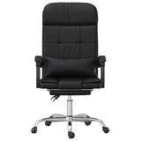 vidaXL Office Chair Massage Adjustable Faux Leather Black