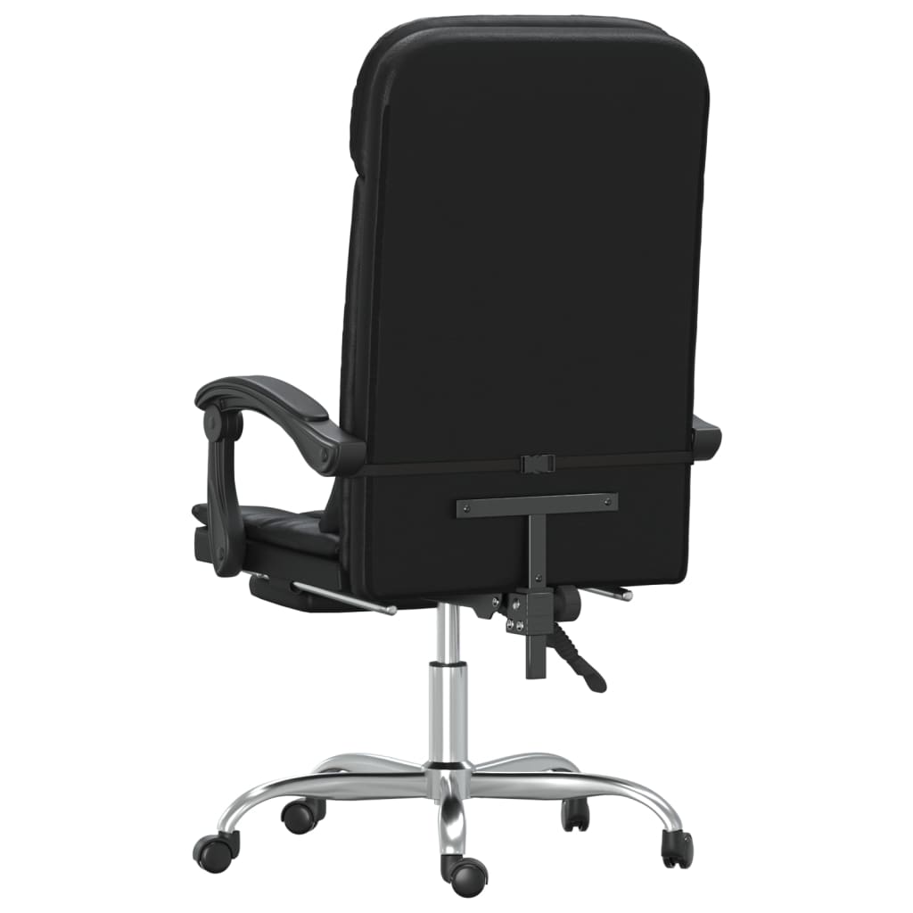 vidaXL Office Chair Massage Adjustable Faux Leather Black