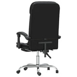 vidaXL Office Chair Massage Adjustable Faux Leather Black