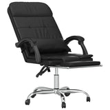vidaXL Office Chair Massage Adjustable Faux Leather Black