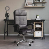 vidaXL Office Chair Massage Adjustable Faux Leather Black