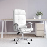 vidaXL Office Chair Massage Adjustable Faux Leather Black