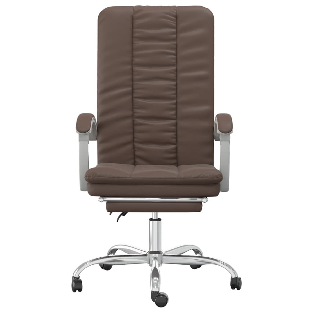 vidaXL Office Chair Adjustable Faux Leather Black
