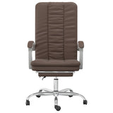 vidaXL Office Chair Adjustable Faux Leather Black