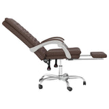 vidaXL Office Chair Adjustable Faux Leather Black