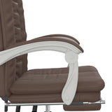 vidaXL Office Chair Adjustable Faux Leather Black