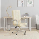 vidaXL Office Chair Adjustable Faux Leather Black