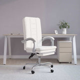 vidaXL Office Chair Adjustable Faux Leather Black