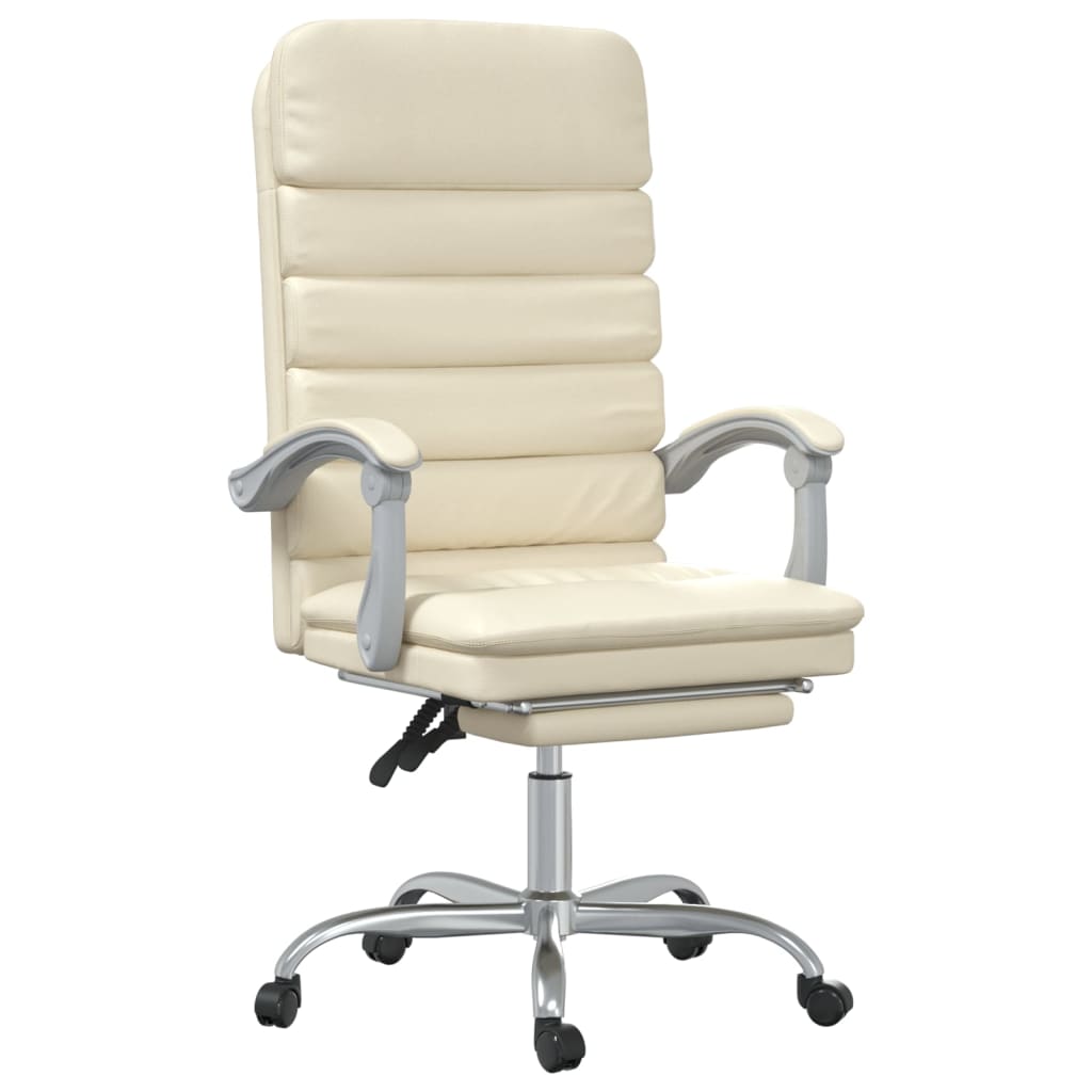 vidaXL Office Chair Massage Adjustable Faux Leather Black