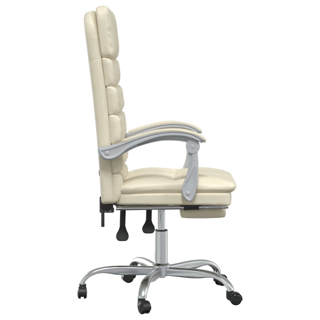 vidaXL Office Chair Massage Adjustable Faux Leather Black