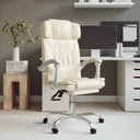 vidaXL Office Chair Adjustable Faux Leather Black