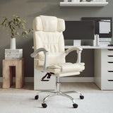 vidaXL Office Chair Adjustable Faux Leather Black