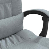 vidaXL Office Chair massage adjustable fabric taupe