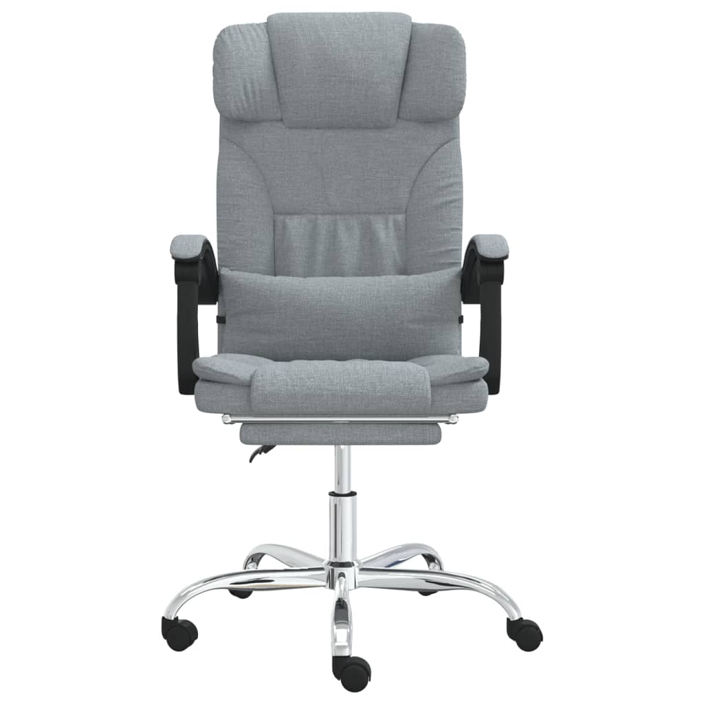 vidaXL Office Chair massage adjustable fabric taupe