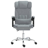 vidaXL Office Chair massage adjustable fabric taupe