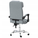 vidaXL Office Chair massage adjustable fabric taupe