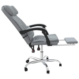 vidaXL Office Chair massage adjustable fabric taupe