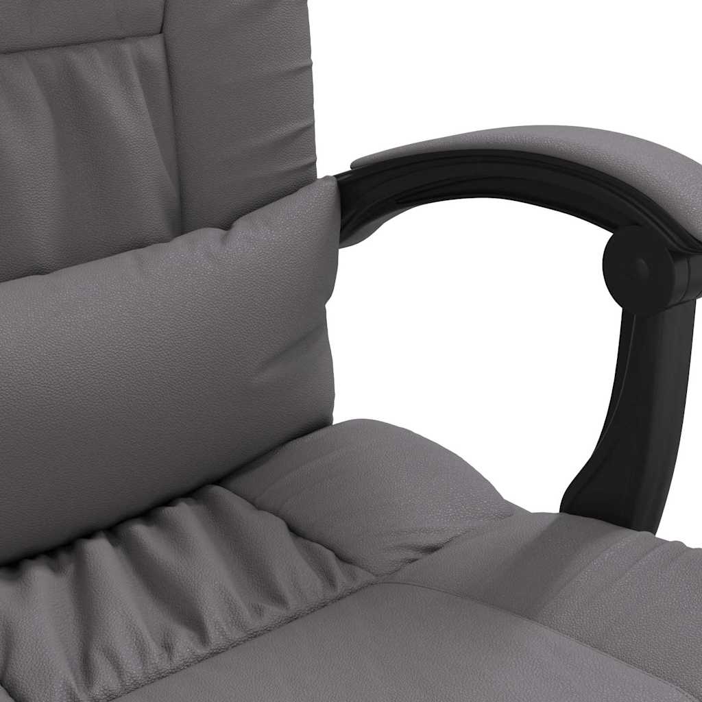 vidaXL Office Chair Adjustable Faux Leather Black