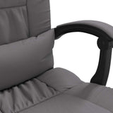 vidaXL Office Chair Adjustable Faux Leather Black