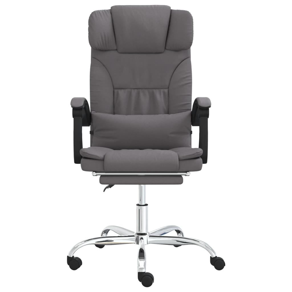 vidaXL Office Chair Adjustable Faux Leather Black