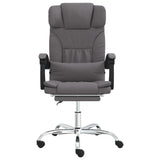vidaXL Office Chair Adjustable Faux Leather Black