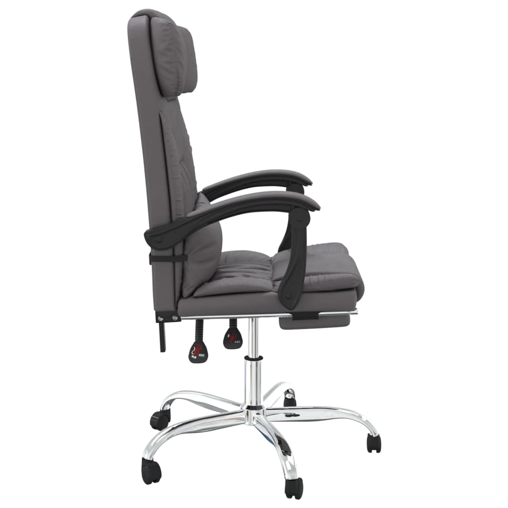 vidaXL Office Chair Adjustable Faux Leather Black