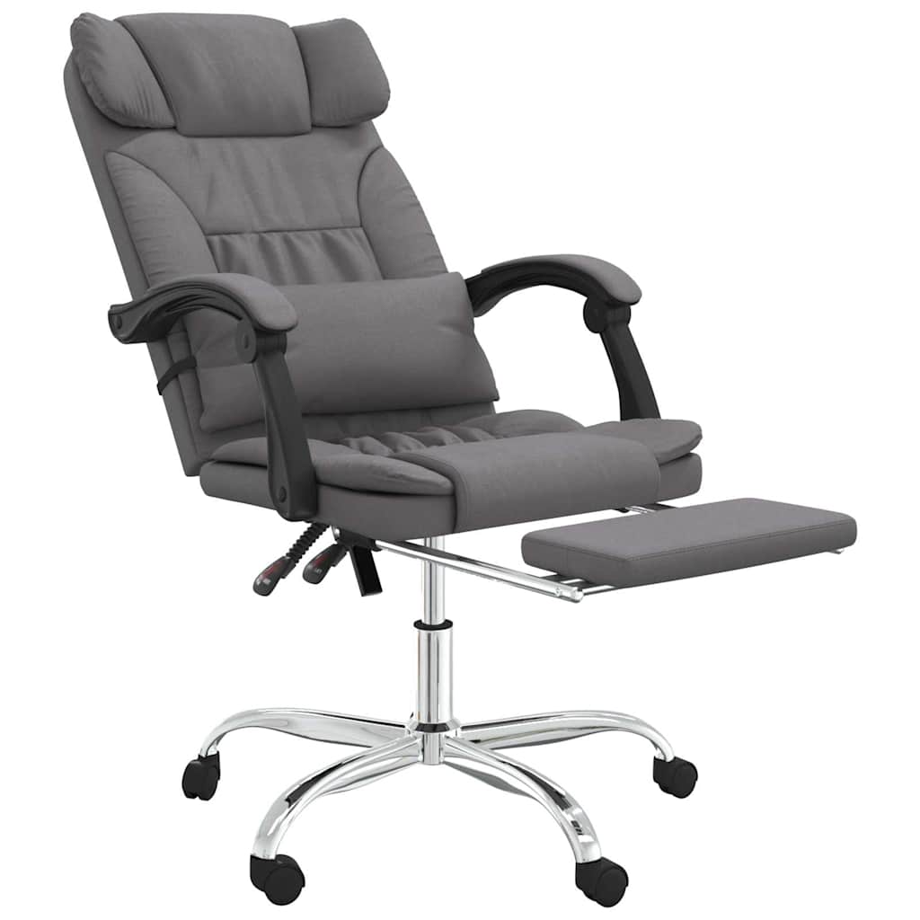 vidaXL Office Chair Adjustable Faux Leather Black