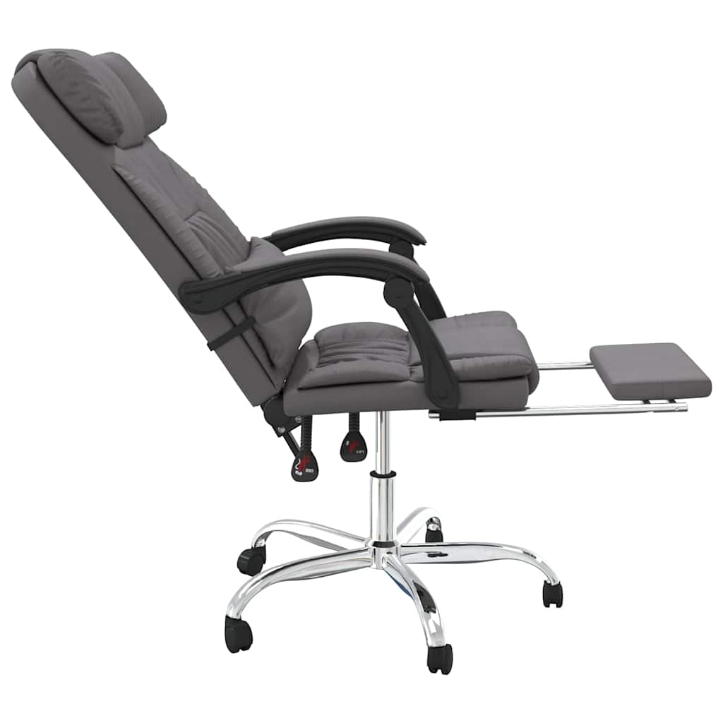 vidaXL Office Chair Adjustable Faux Leather Black