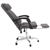 vidaXL Office Chair Adjustable Faux Leather Black