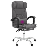 vidaXL Office Chair Adjustable Faux Leather Black